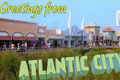 An ispired postcard look from a photo I took in Atlantic City