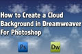 How to Create a Cloud background in Photoshop for Dreamweaver 